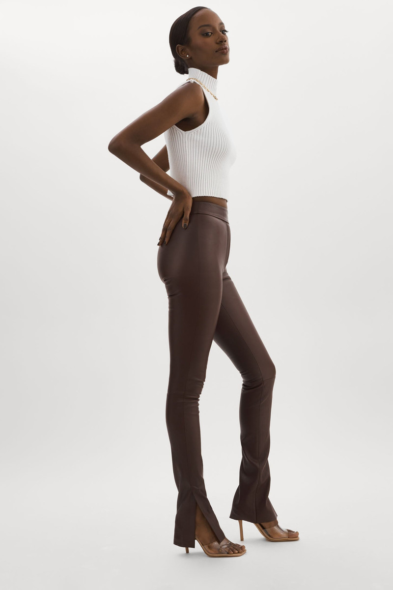 DAWN | Stretch Leather Pants 5
