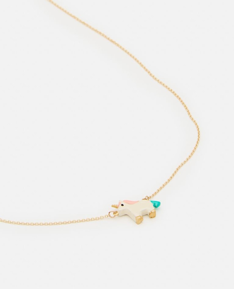 ALIITA 9K GOLD UNICORNIO ENAMEL NECKLACE outlook