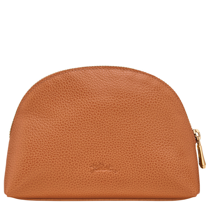 Longchamp Le Foulonné Pouch Amber - Leather outlook