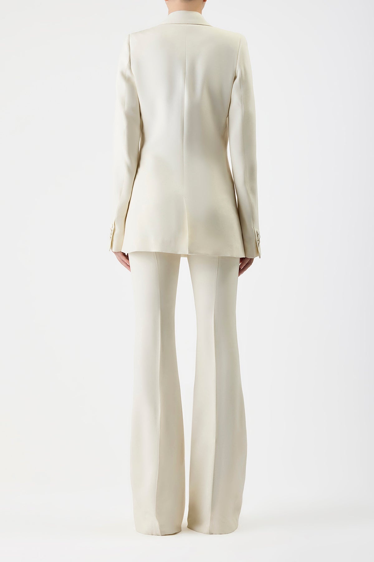 Damus Blazer in Silk Wool Cady - 3