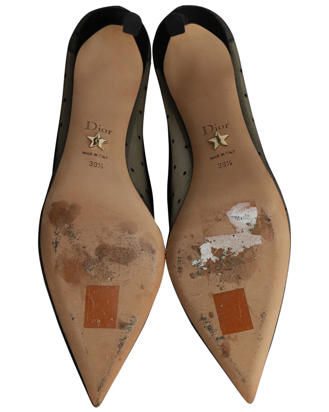 Dior Polyester D-Moi Polka Dot Mesh Pump (Authentic Pre-Loved) - 4