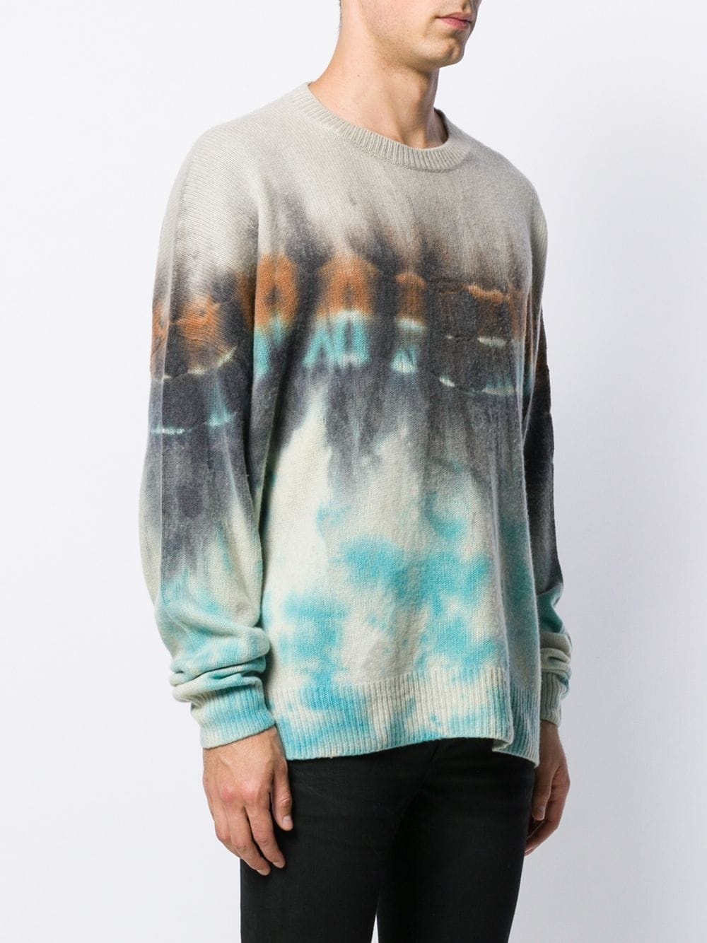 tie-dye crew neck jumper - 3
