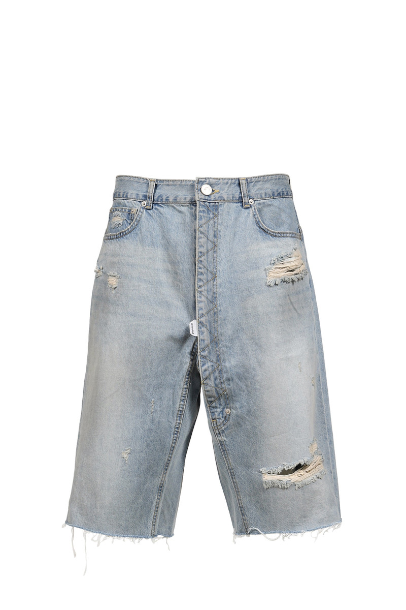 LONG ZIPPER SHORTS / BLUE 5