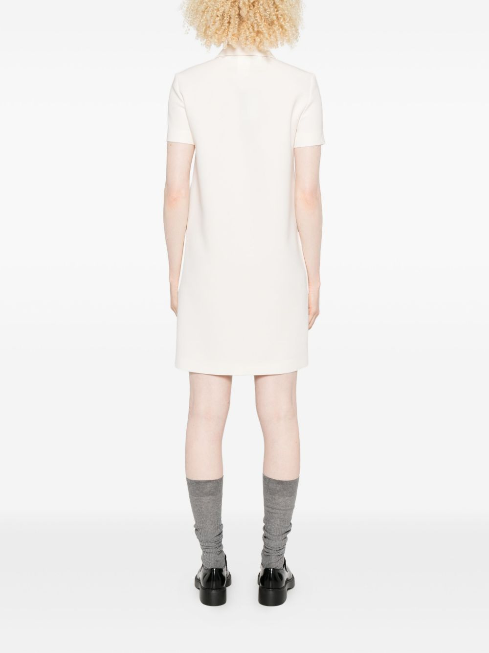 gold-button polo dress - 4