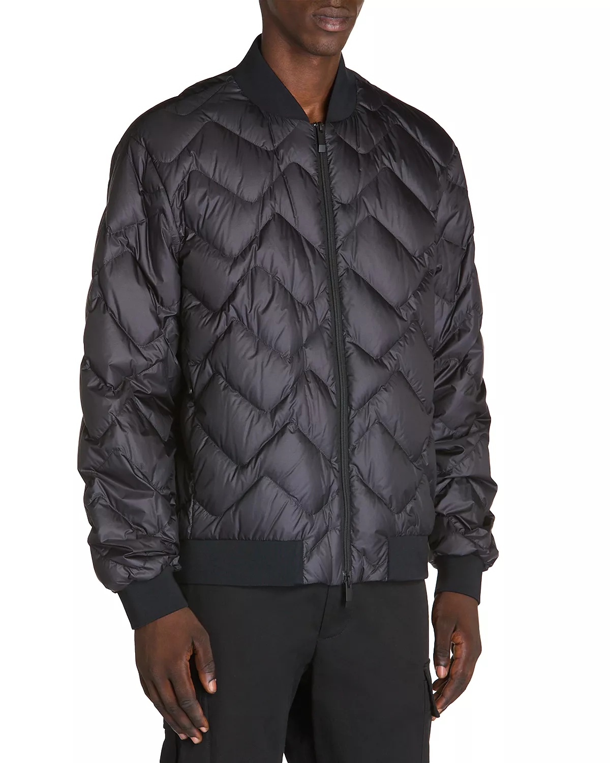 Brun Quilted Bomber Jacket - 1