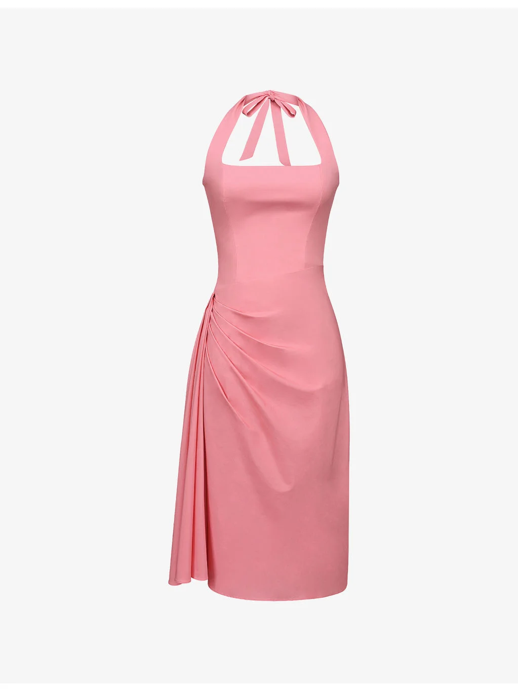 Tallulah Halterneck Cotton Midi Dress - 1
