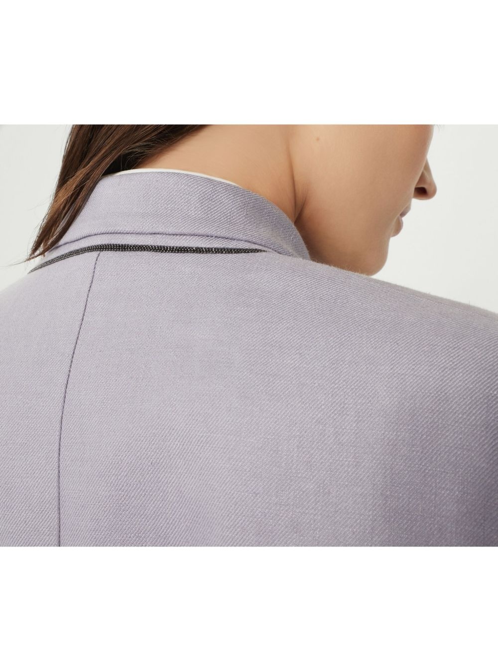 gabardine blazer - 5