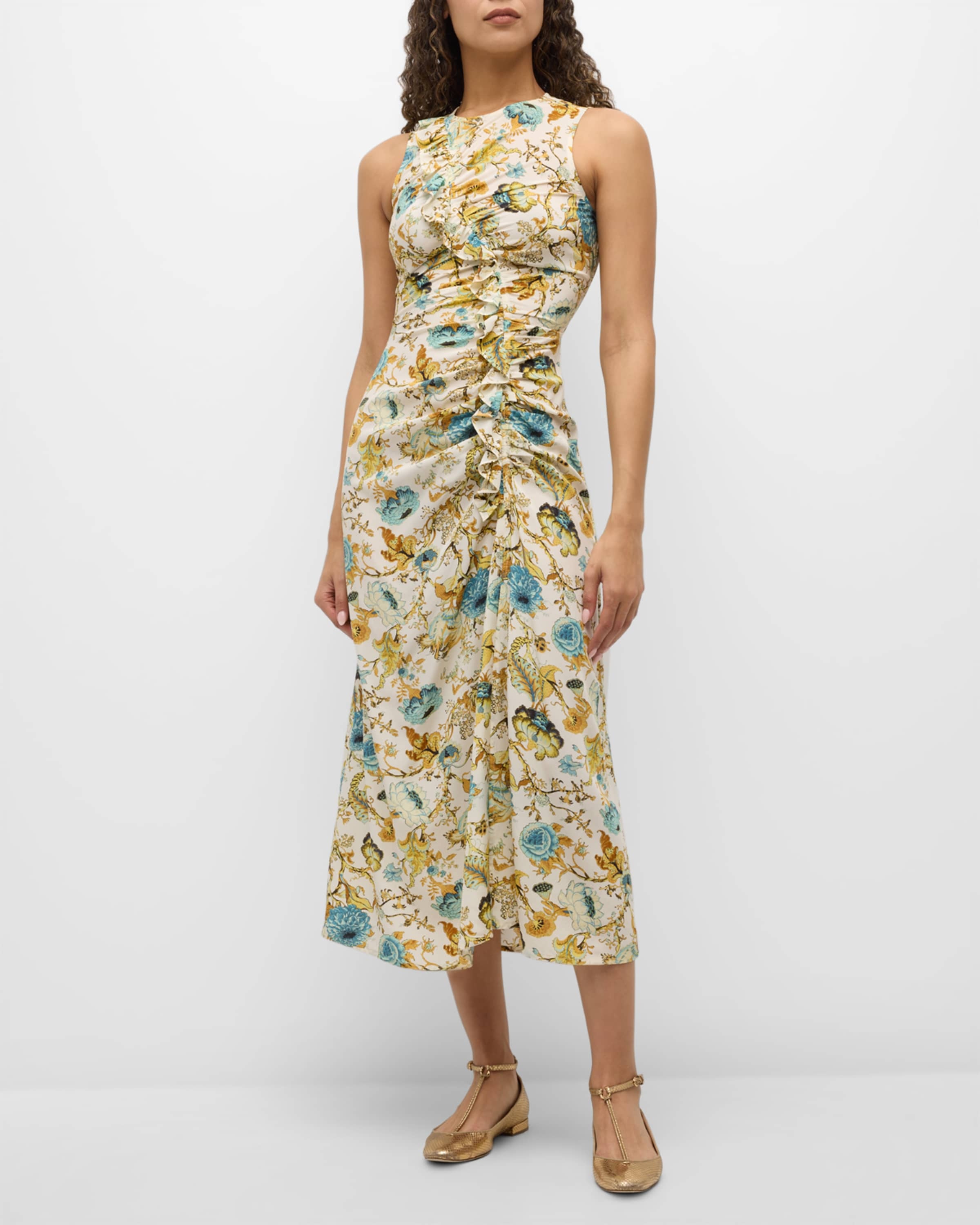 Lorna Floral Midi Dress - 2