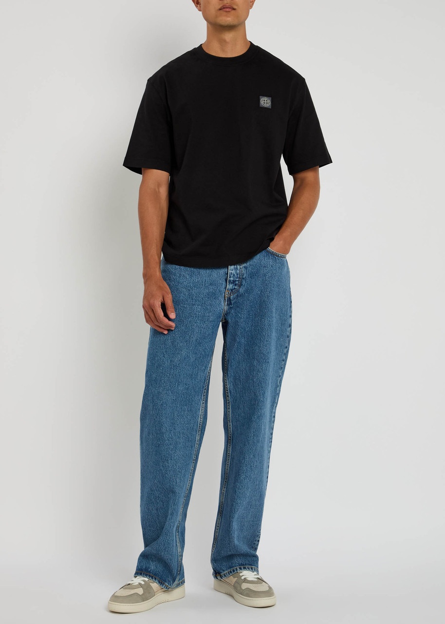 Stone Island Logo Cotton T-shirt - 4