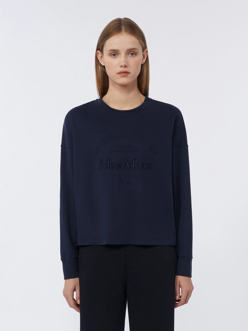 RUGIADA Oversized jersey T-shirt - ULTRAMARINE 3