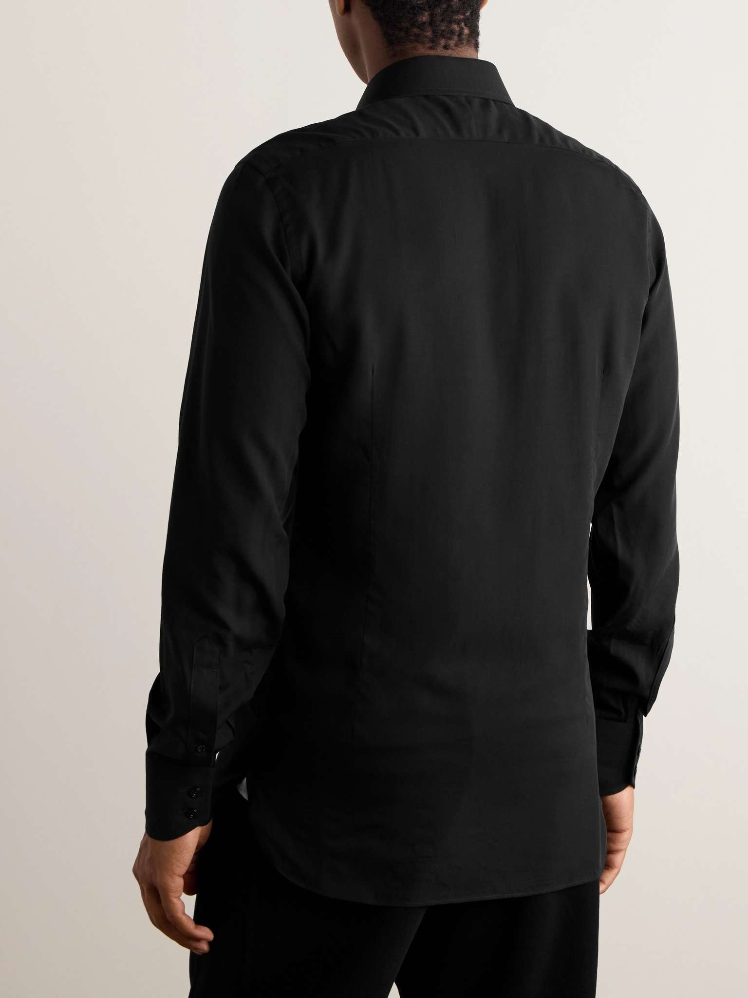 Lyocell and Silk-Blend Shirt - 4