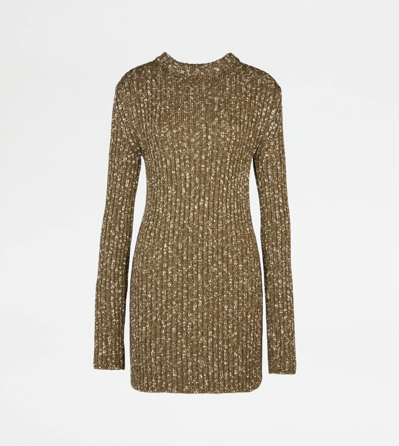PULLOVER IN MOULINÉ KNIT - GREEN 1