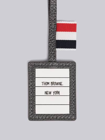 Thom Browne Pebble Grain Leather 4-Bar Label Key Ring outlook