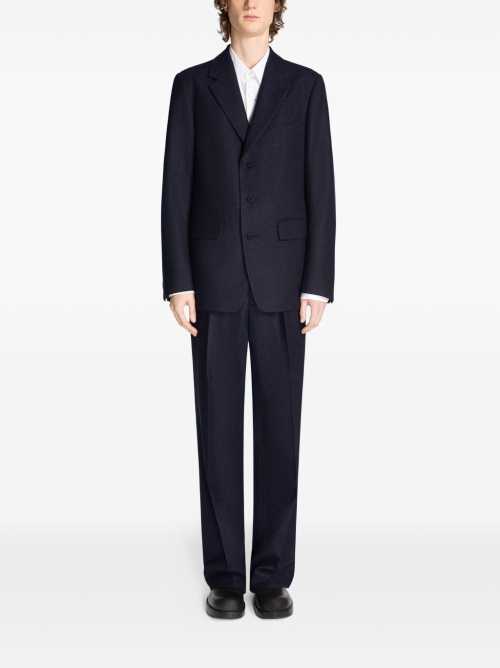 single-breast wool suit - 2