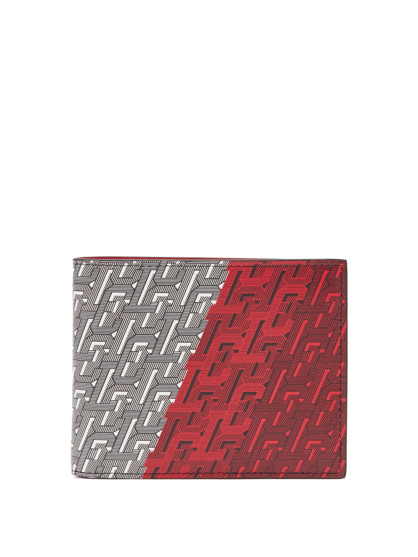 Kios logo-print leather cardholder - 1