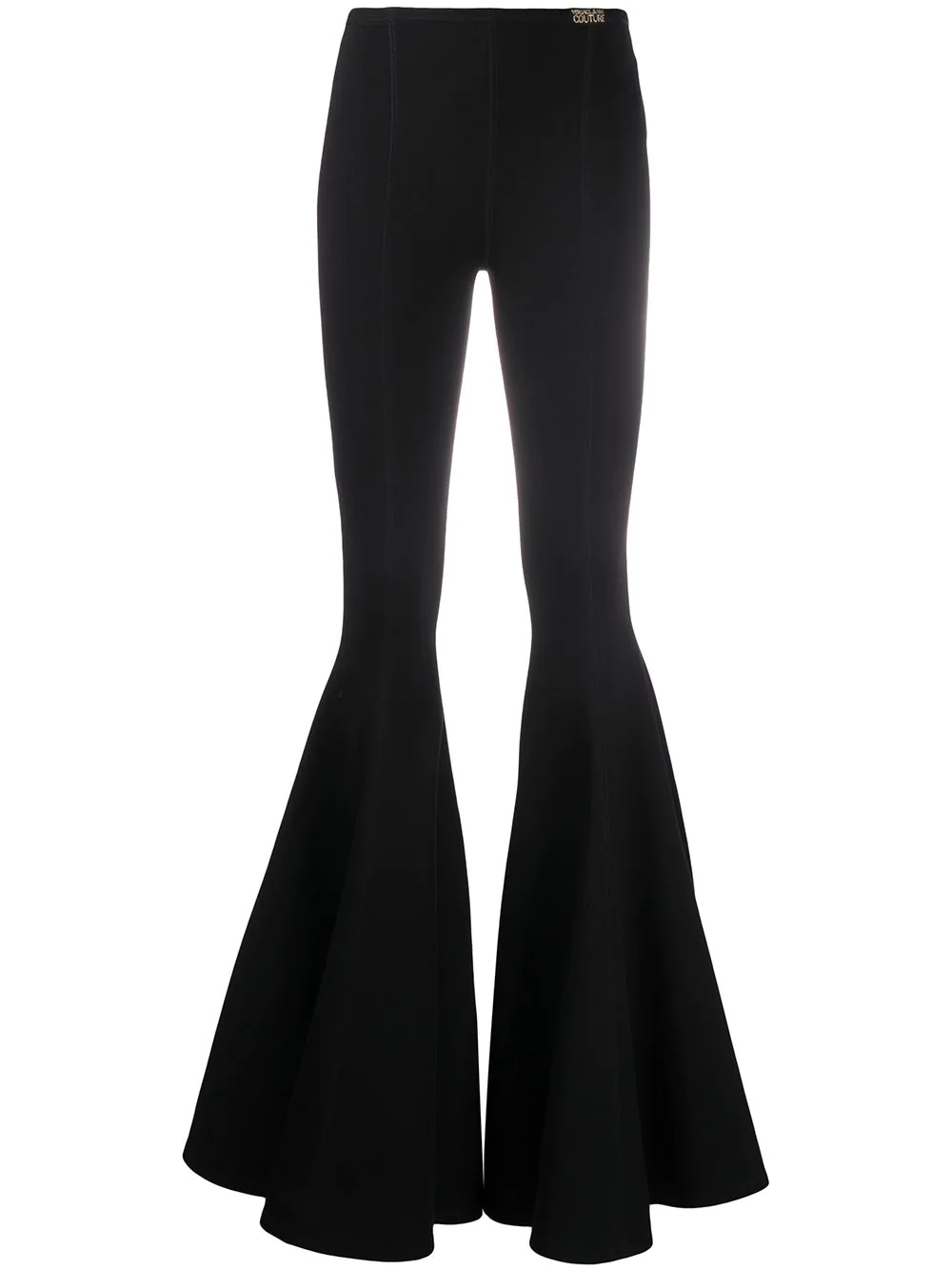 tonal stitching flared trousers - 1