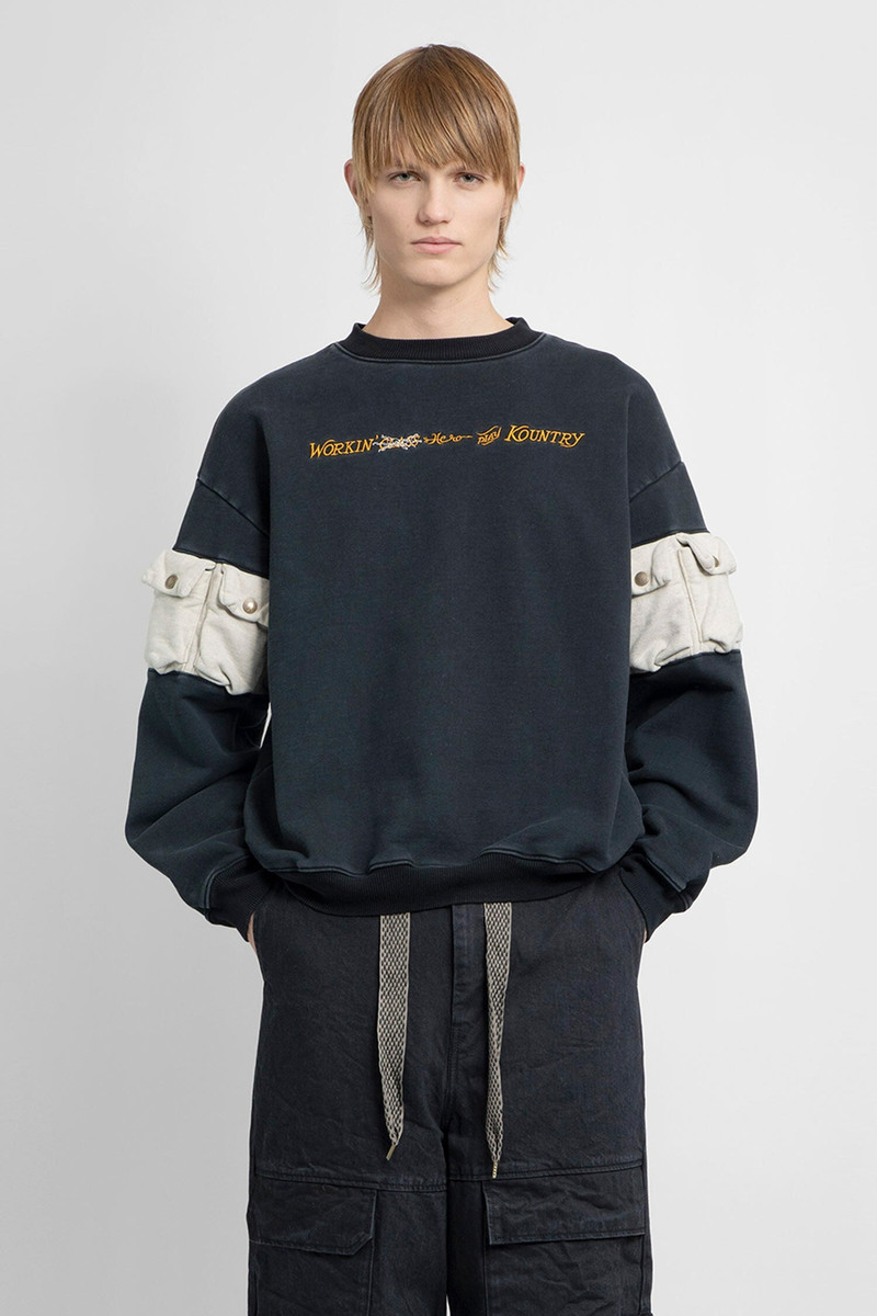 KAPITAL MAN BLACK SWEATSHIRTS 1