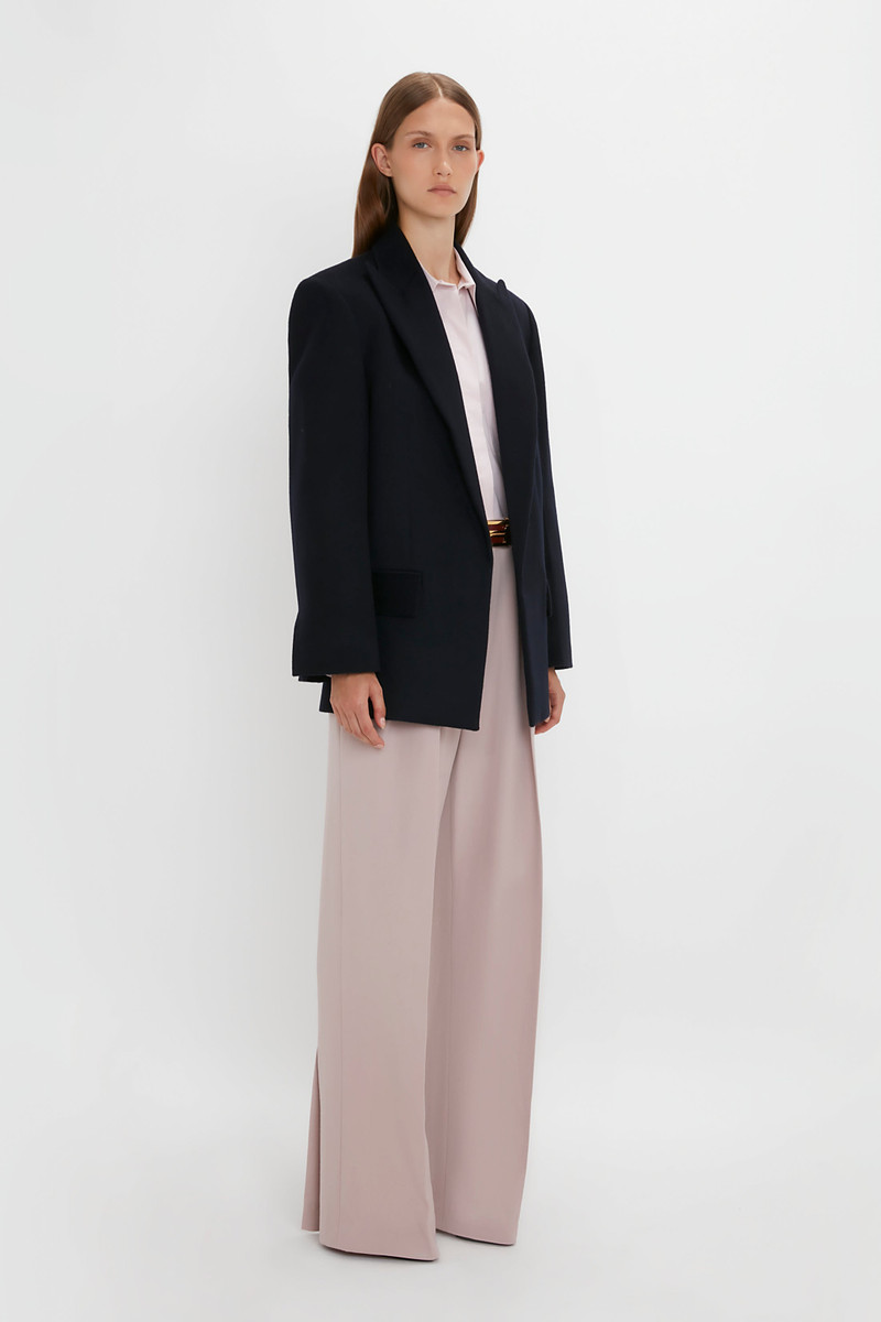 Peak Lapel Jacket In Midnight 3