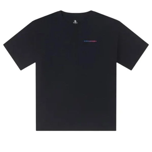 (WMNS) Converse Soundwaves T-Shirt 'Black' 10026374-A02 - 1