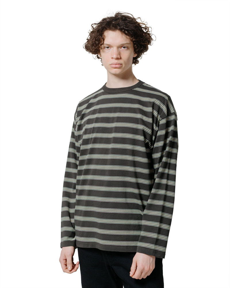 PHIGVEL MAKERS Co. Border Long Sleeve Top Graphite/Yellow outlook