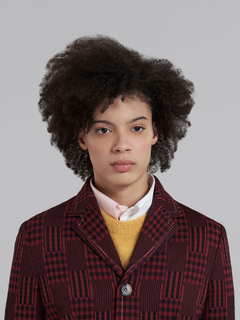 RED JACKET WITH STRIPES AND CHECKS - 4