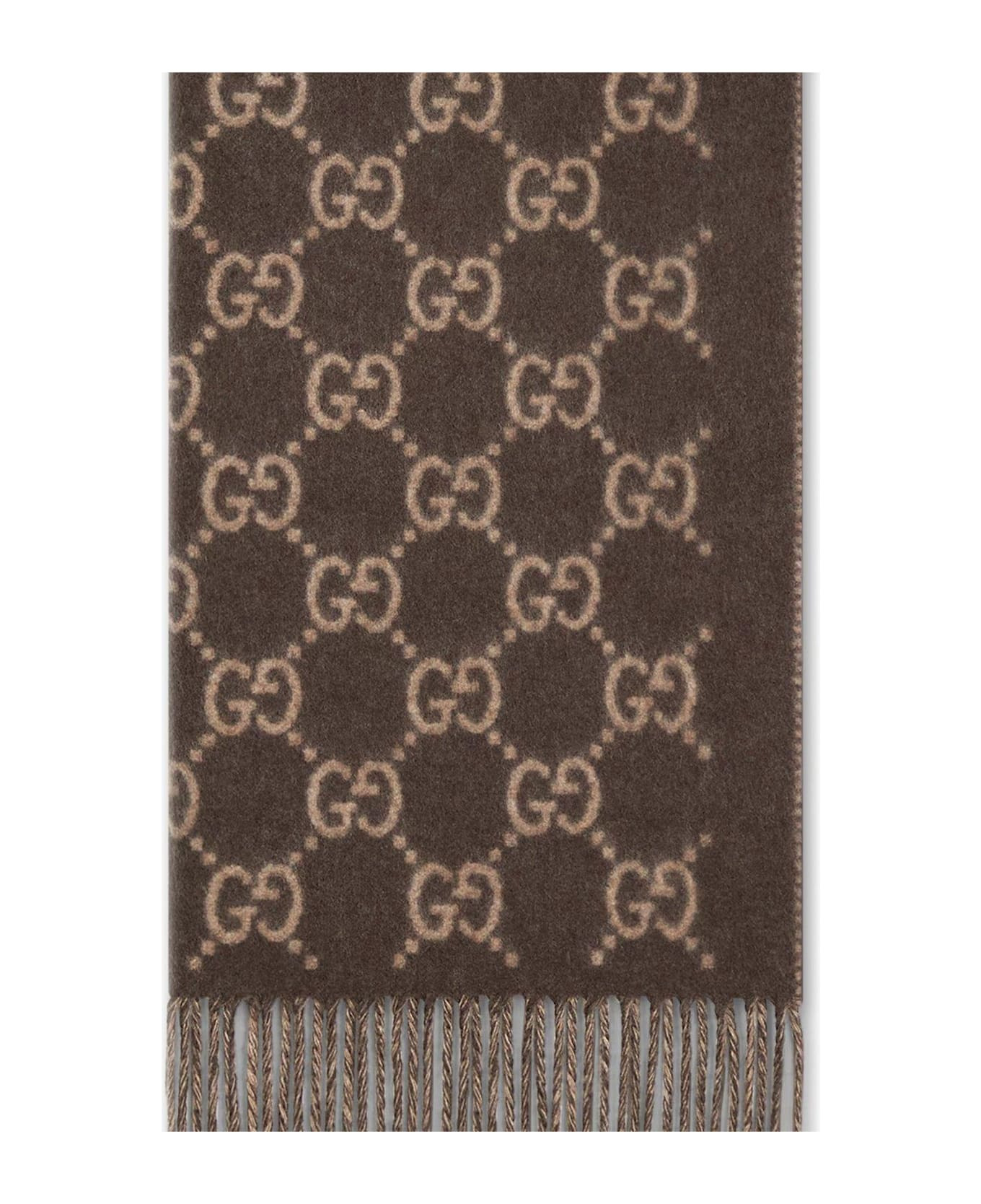 Monogrammed Fringed Scarf - 2