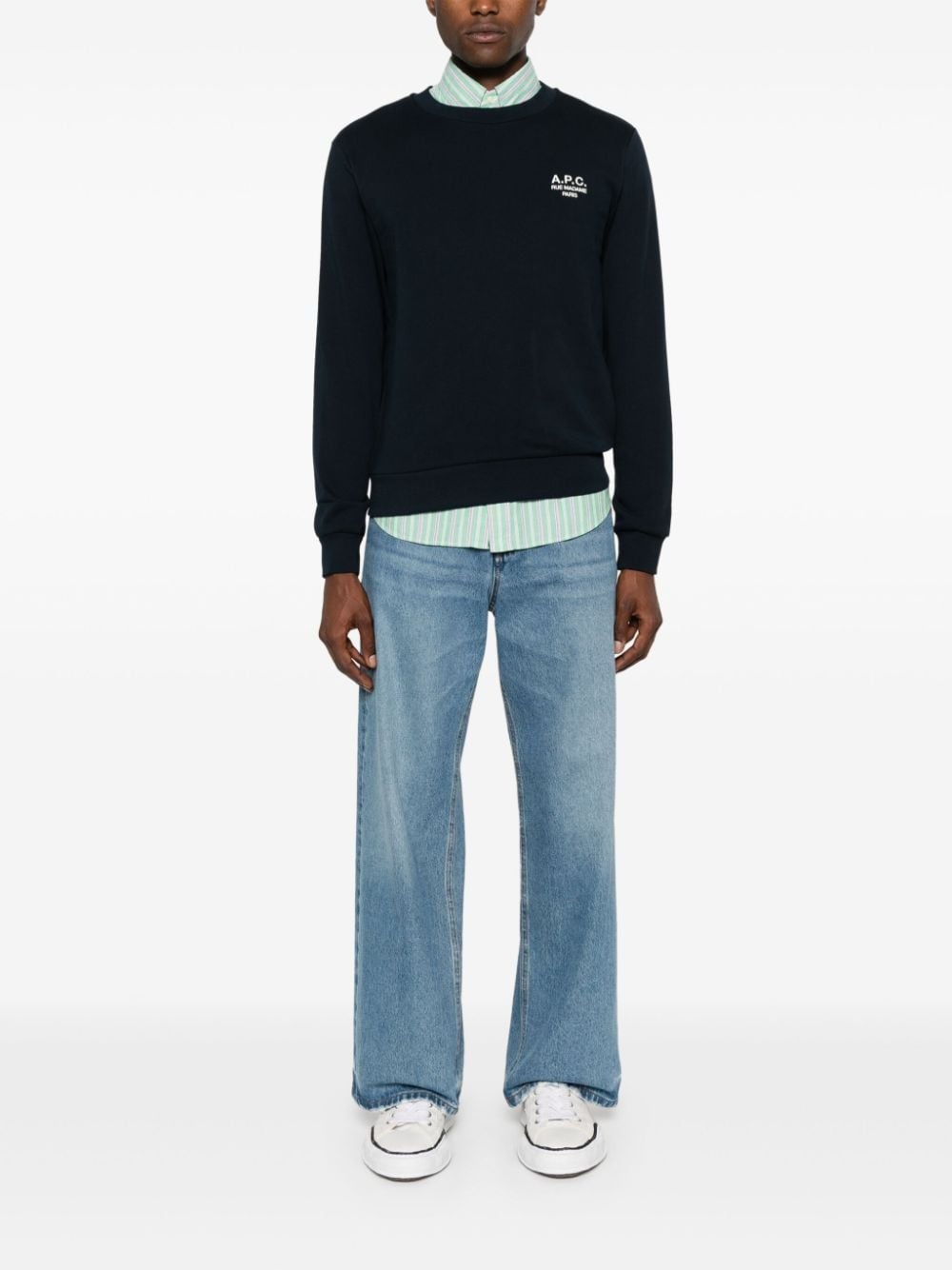 embroidered-logo sweatshirt - 2