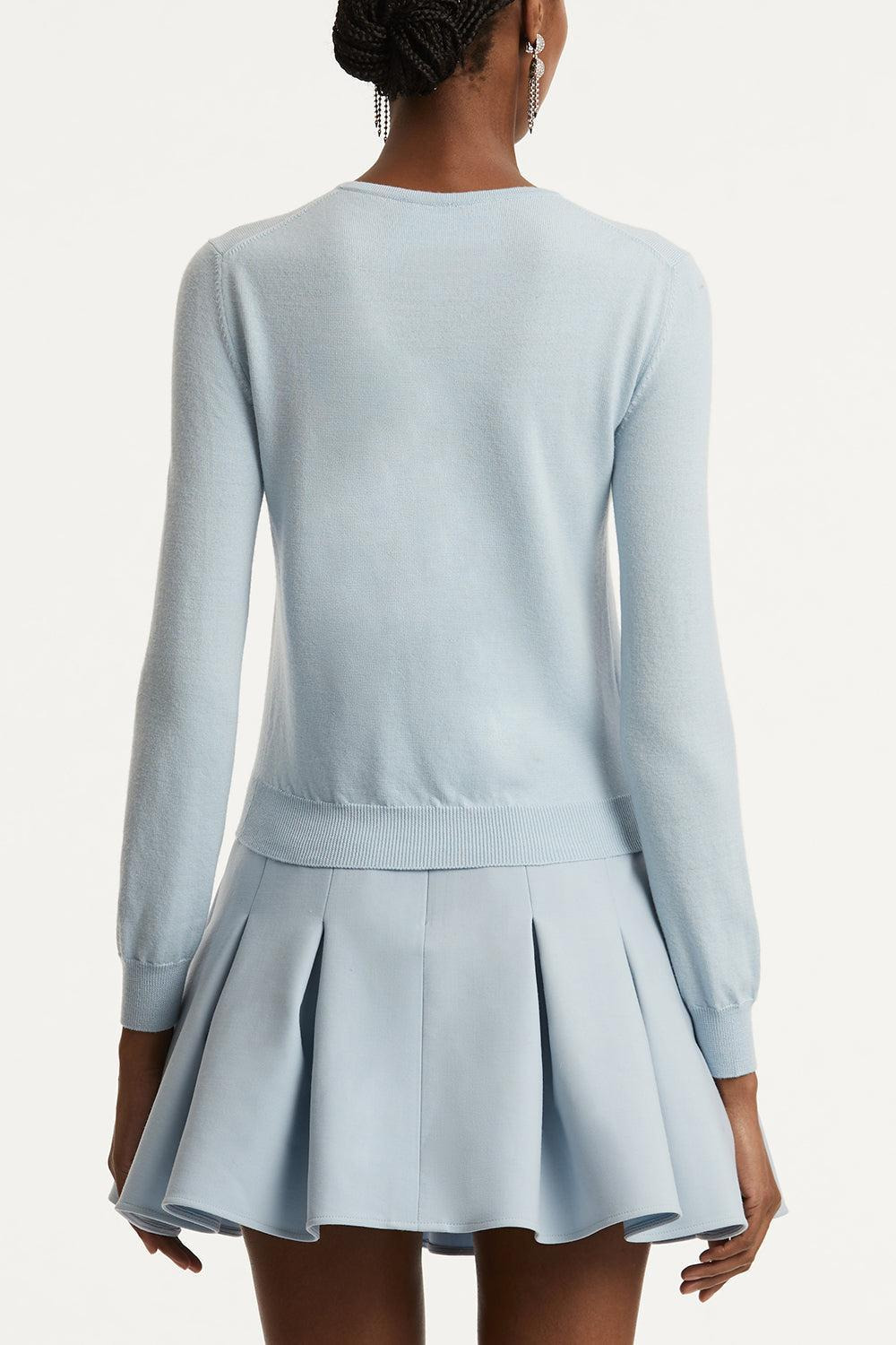 Tonal Peony Embroidered Cardigan - 6