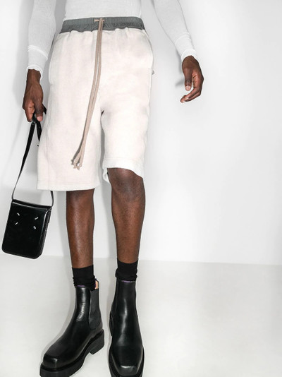 Rick Owens DRKSHDW drop-crotch track shorts outlook