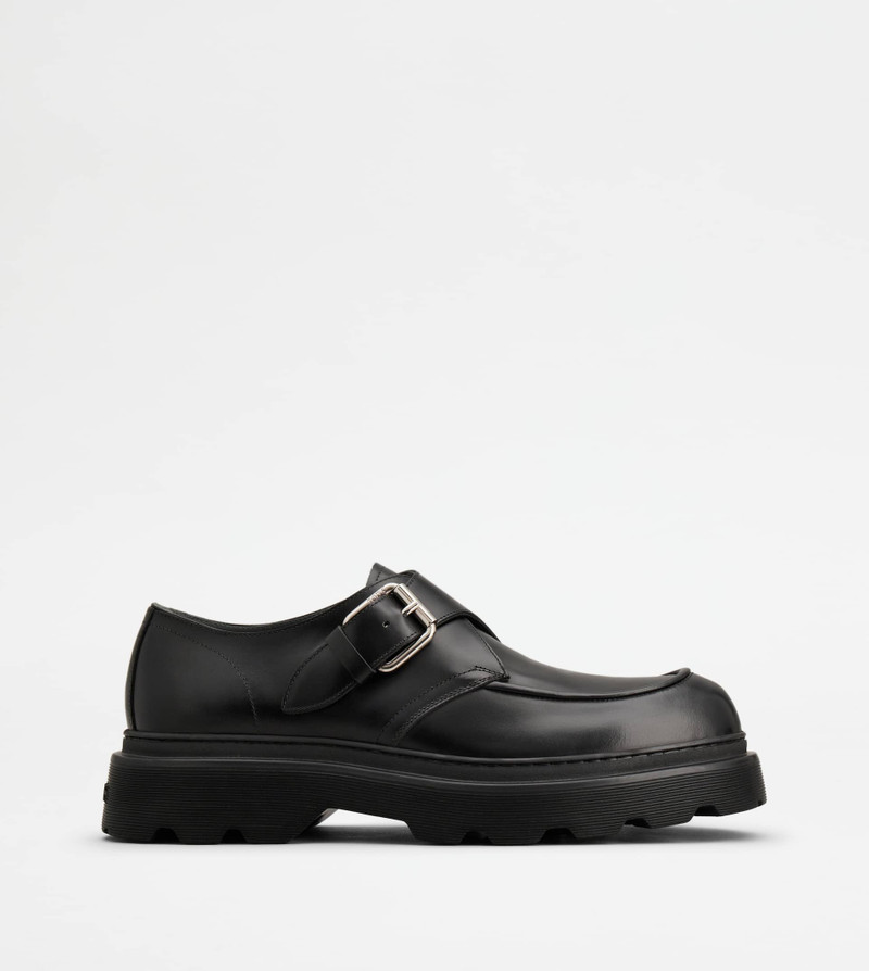 MONKSTRAPS IN LEATHER - BLACK 1
