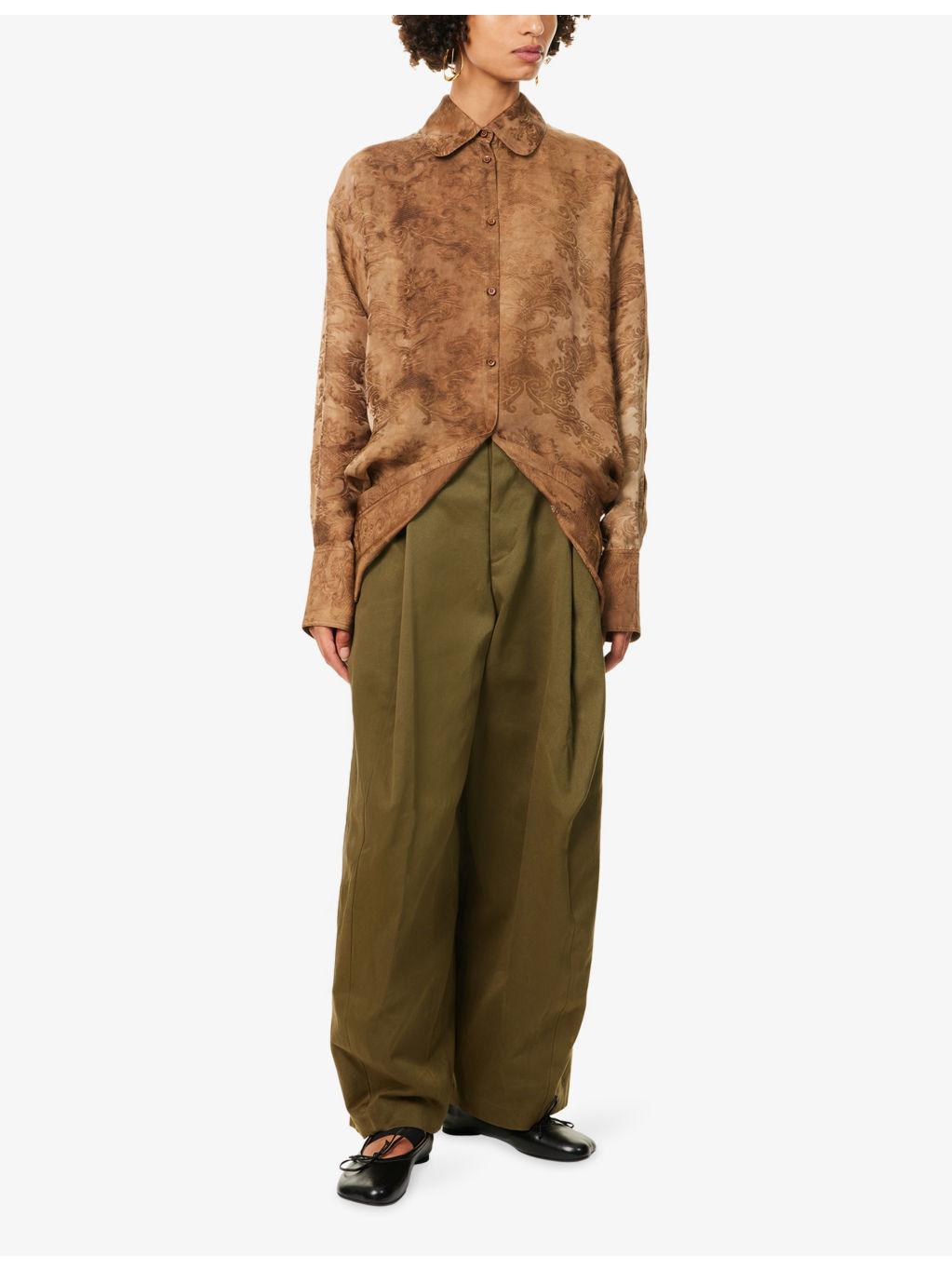 Tubby Relaxed-Fit Woven Top - 3