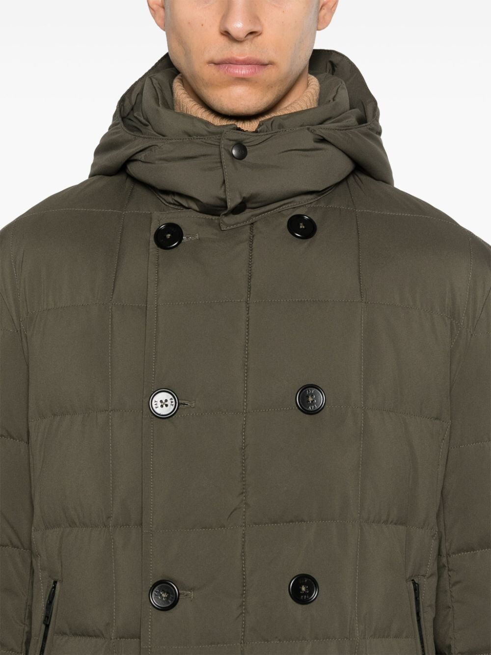 FAY - Fay Men Double Breast Padded Bomber Jacket - 2