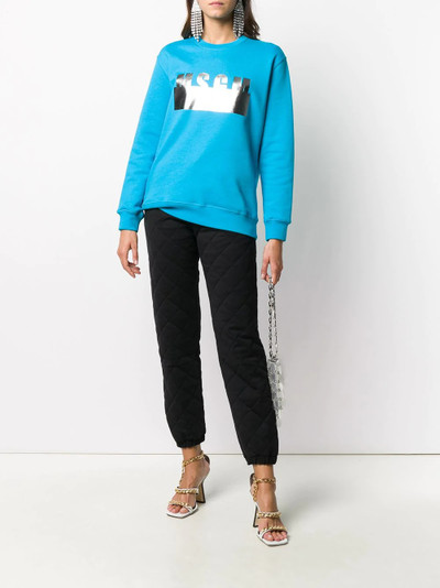 MSGM logo-print sweatshirt outlook