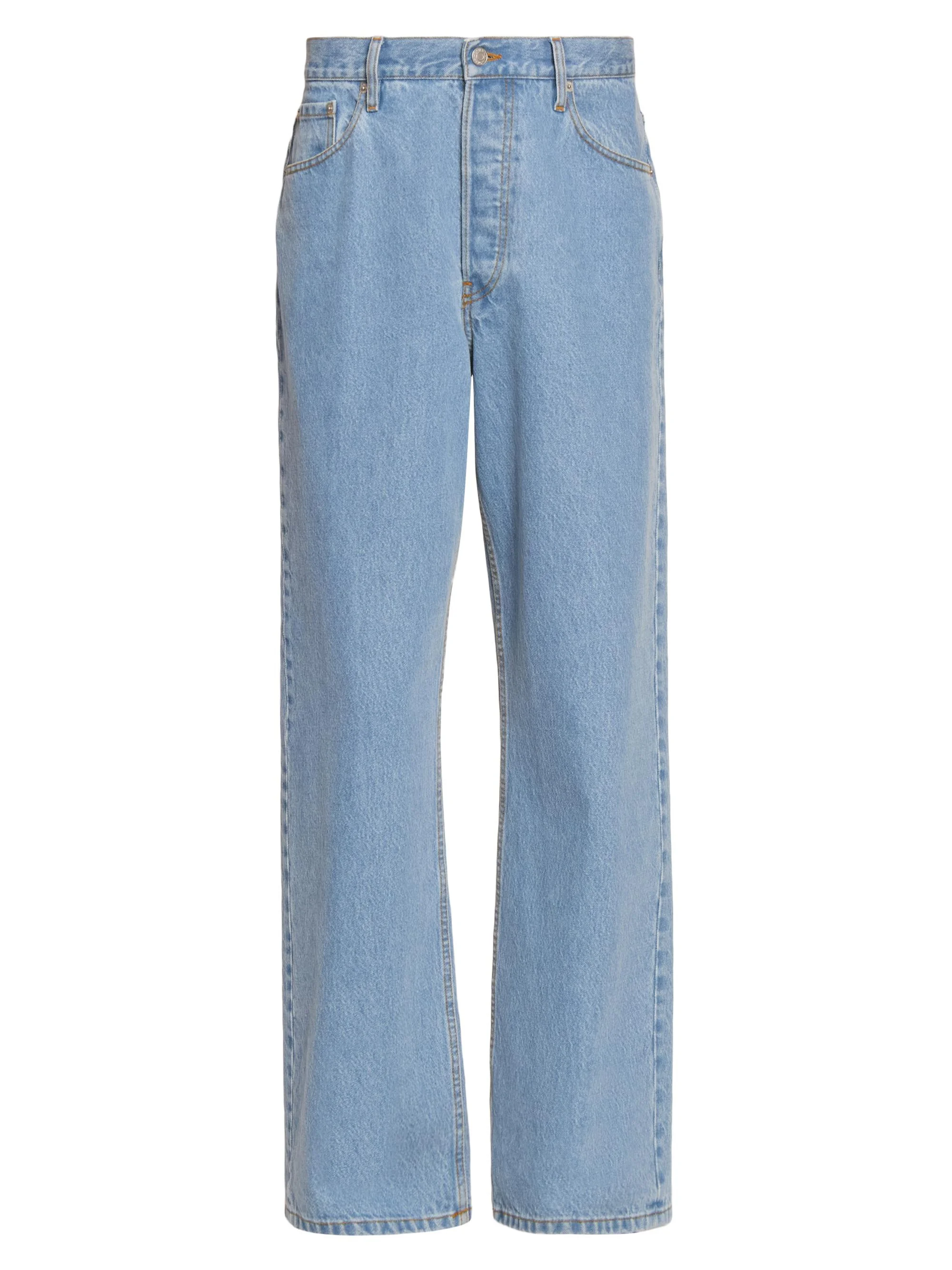 Men's Pine Relaxed Wide-Leg Jeans - Light Blue - 1