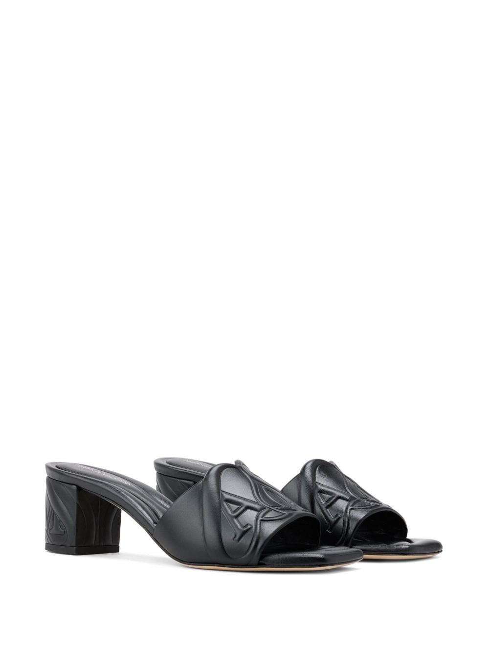 【送料&関税込】Alexander McQueen Leather Seal Mules Alexander McQueen Punk 90mm leather mules - Polo Avenue