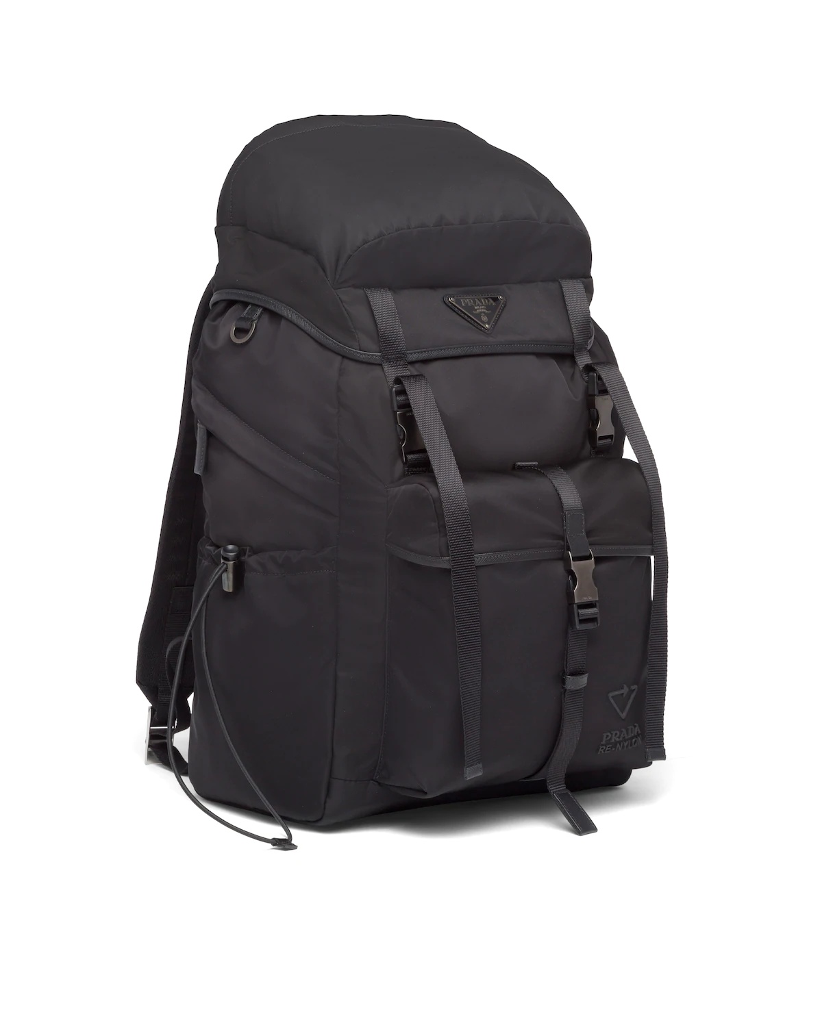 Re-Nylon and Saffiano leather backpack - 3