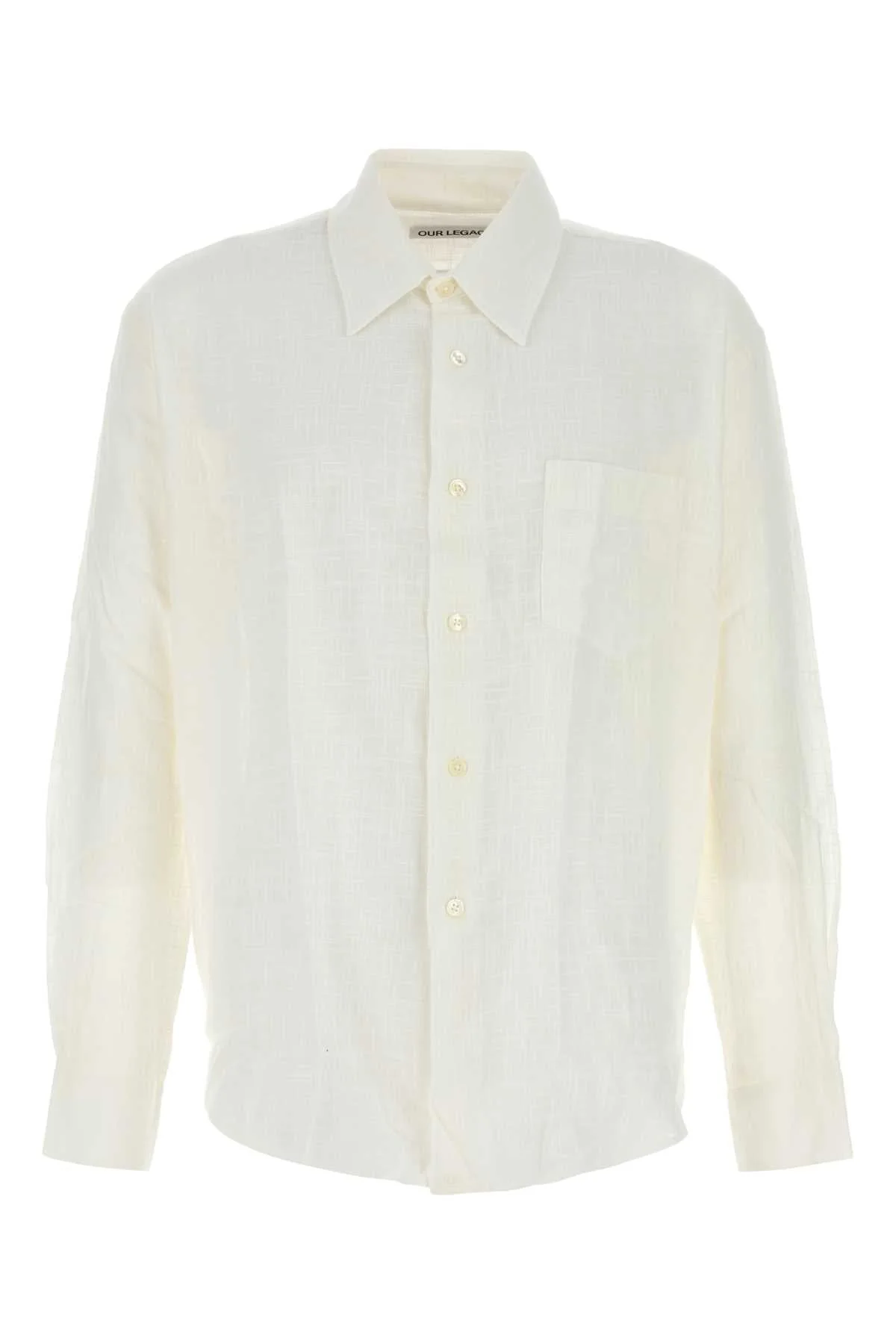 Our Legacy Men White Cotton Coco Shirt - 1