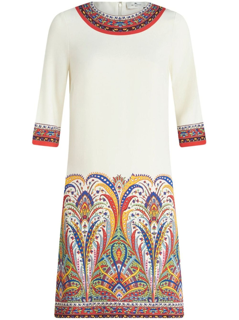 paisley-print cady dress 1