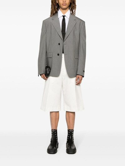 Alexander McQueen twill cotton shorts outlook
