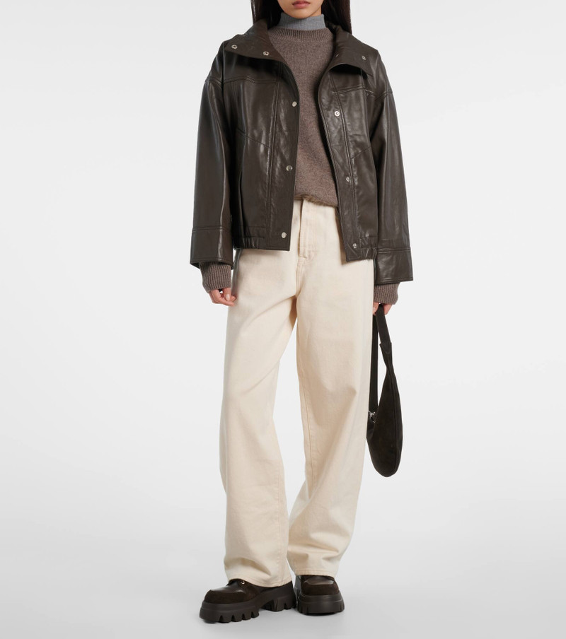 BOGNER Sapporo shearling-lined leather lace-up boots outlook