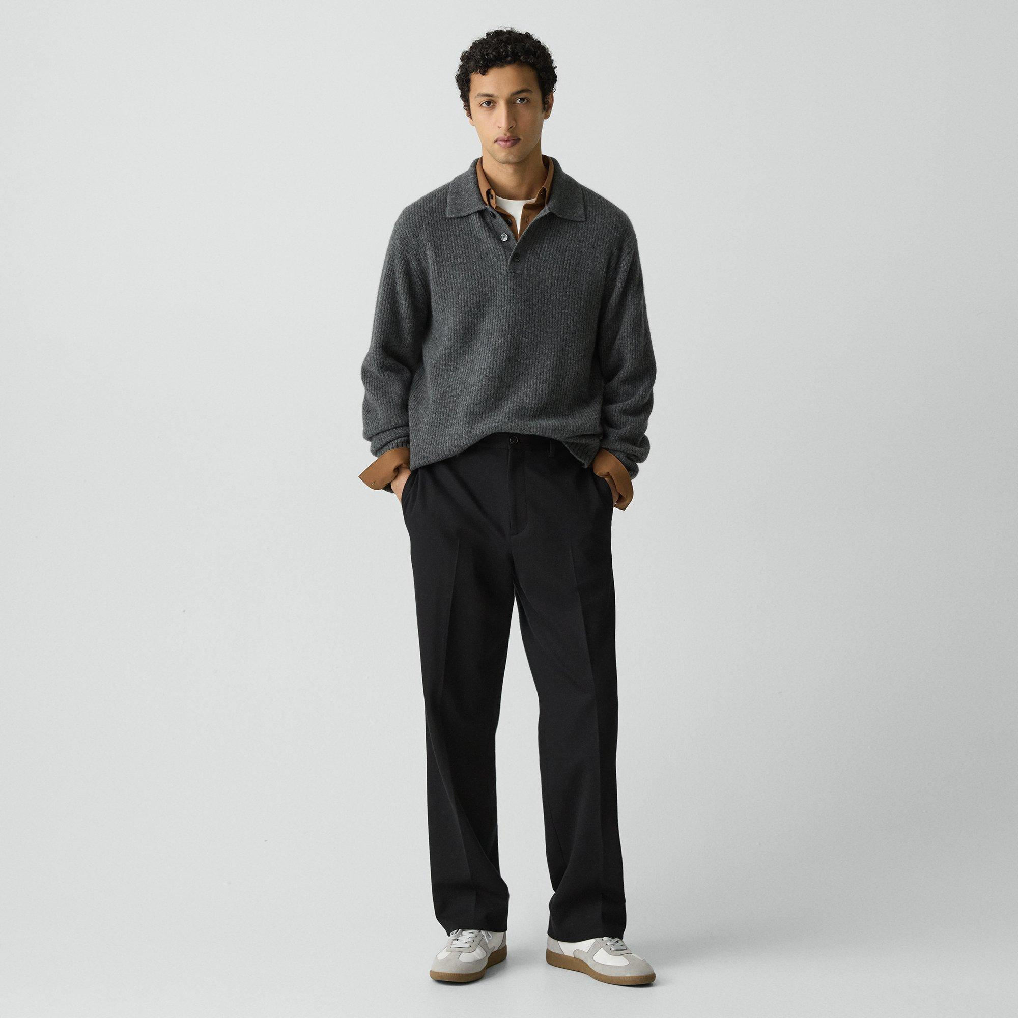 Straight Trouser in Knit Twill - 2