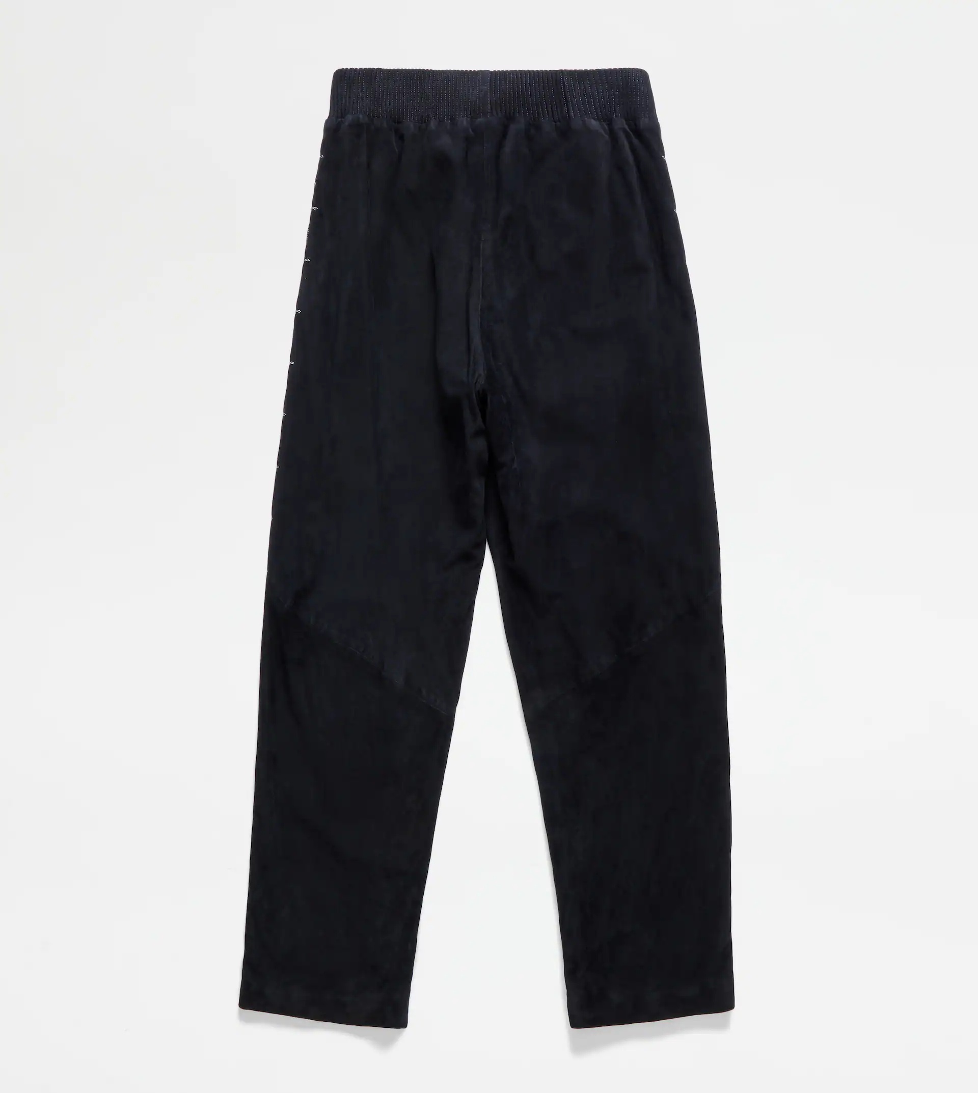 TRACKSUIT TROUSERS IN SUEDE - BLACK - 4