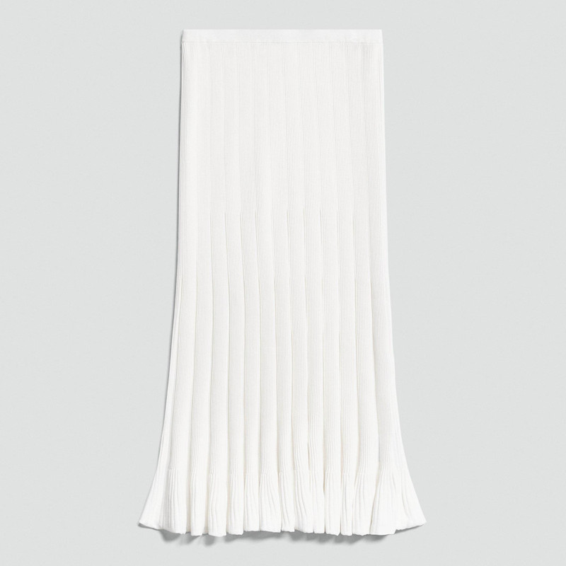 Paneled Skirt in Stretch Knit 1
