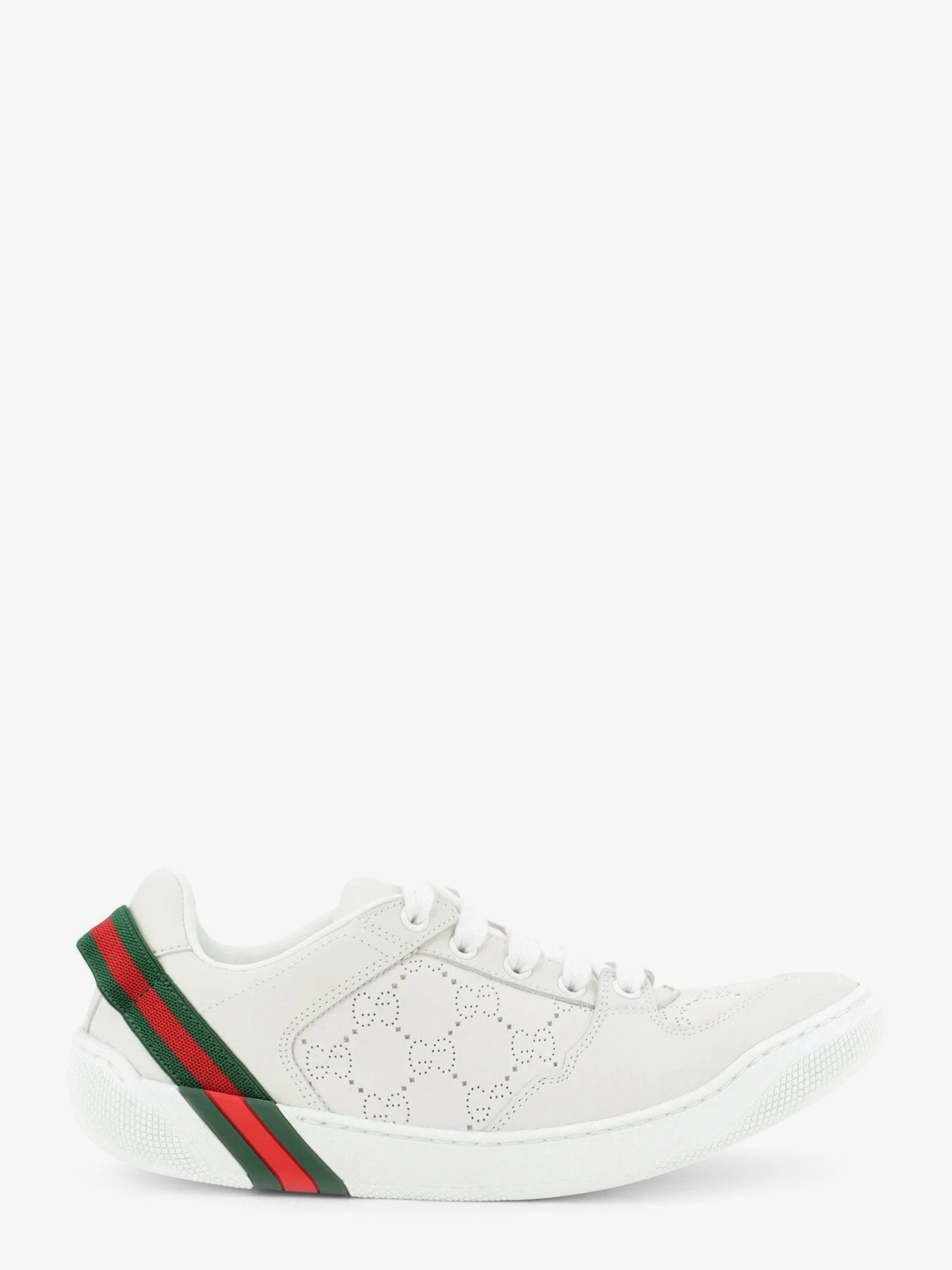 Gucci Screener Sneaker In Perforated Gg Leather - 1