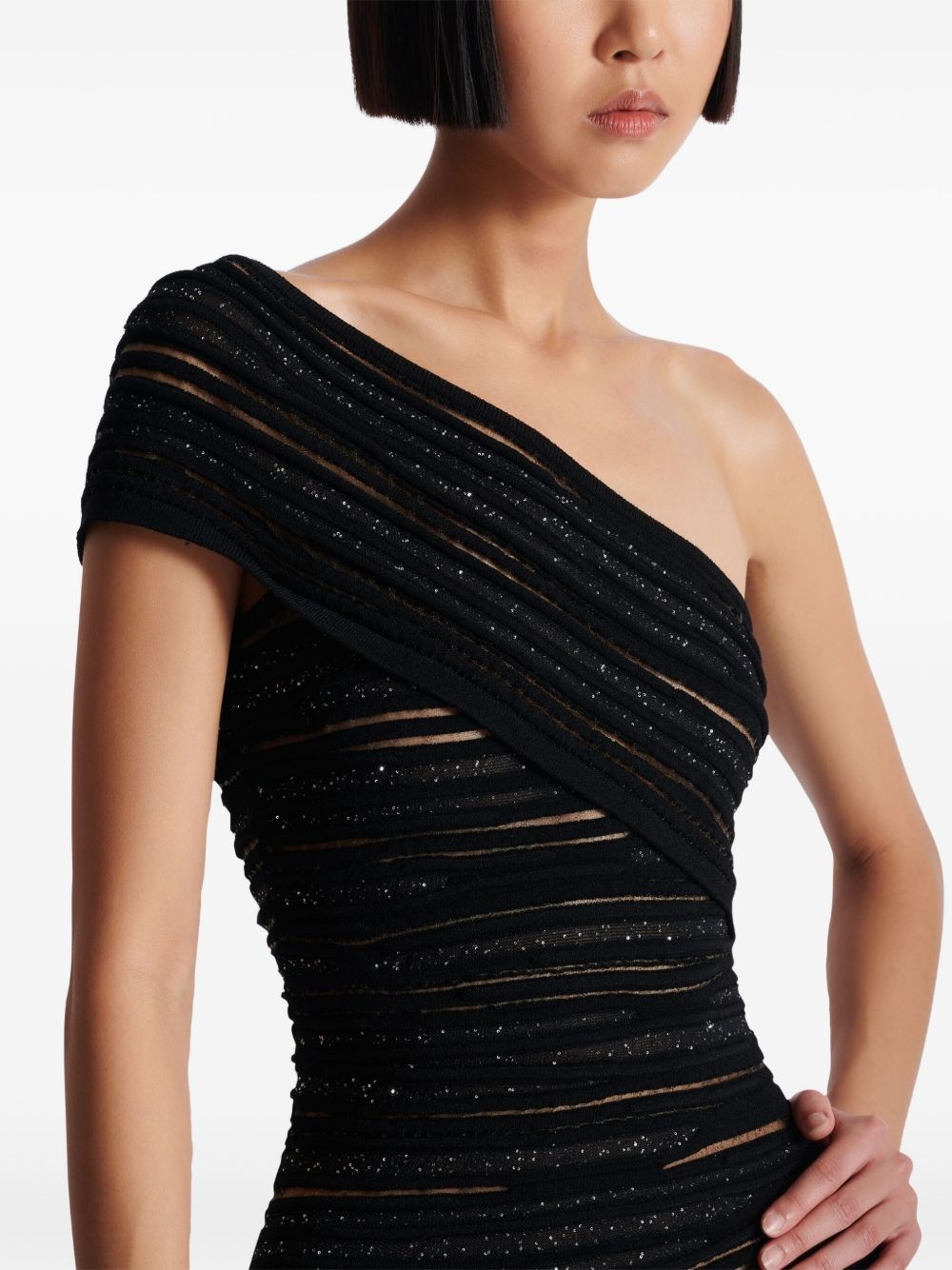 glitter detailing dress - 7