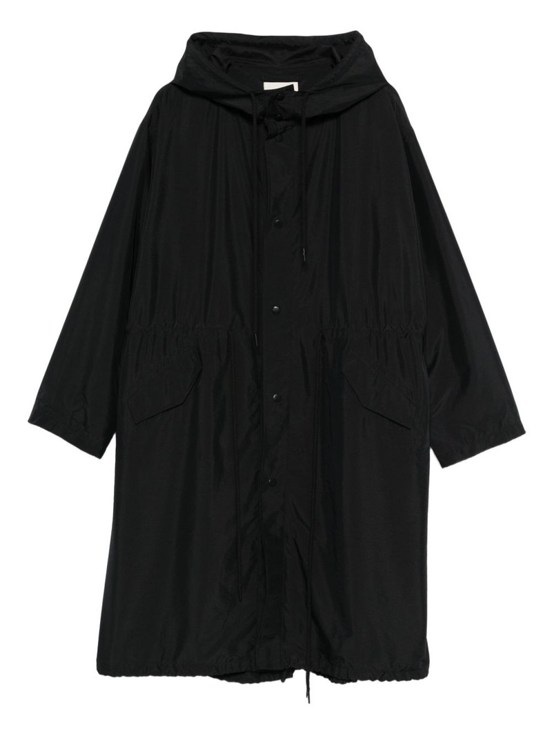 hooded drawstring coat 1