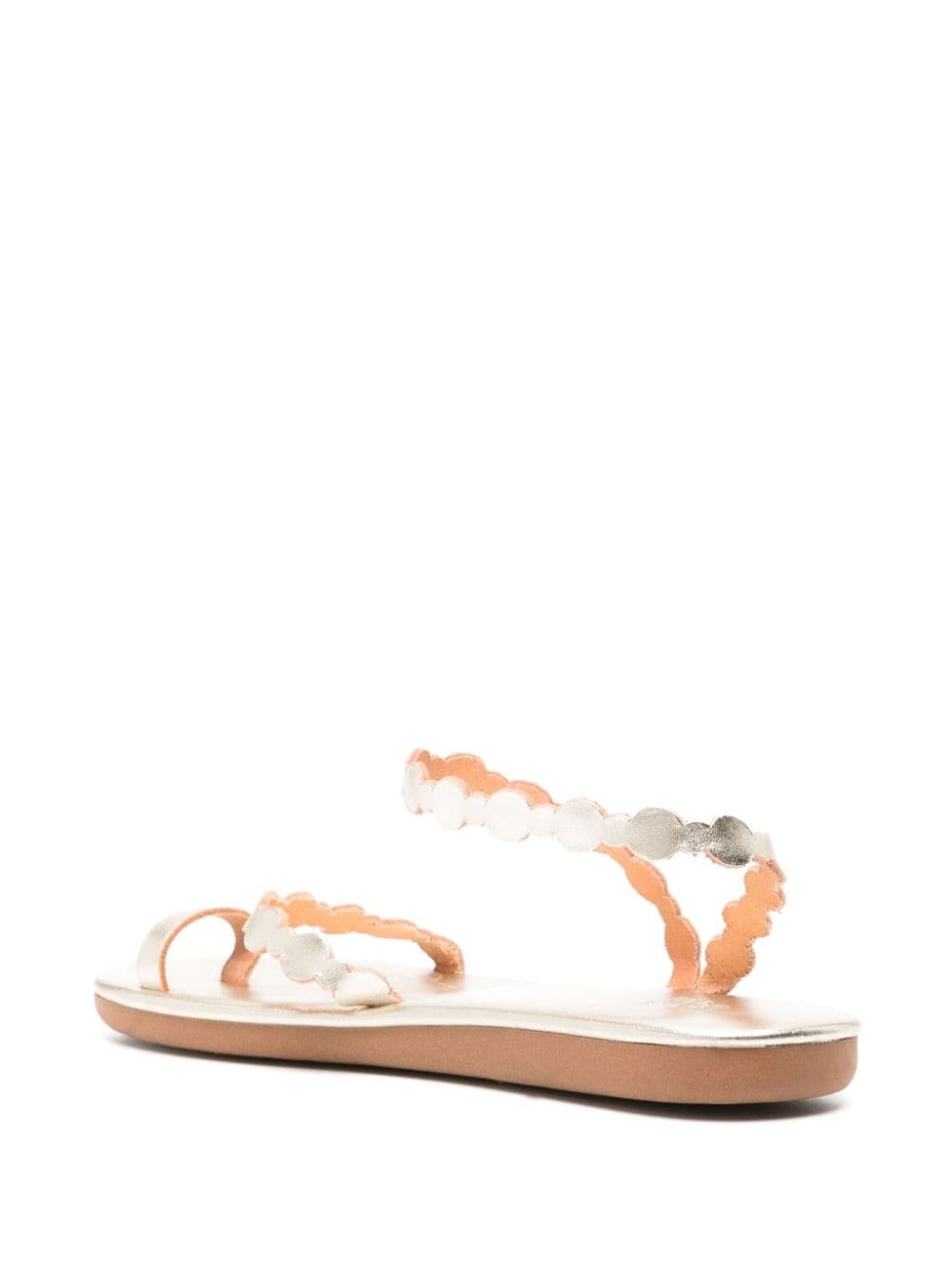 Cronos flat leather sandals - 3