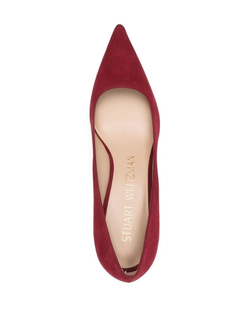 pointed 80mm suede pumps - 6