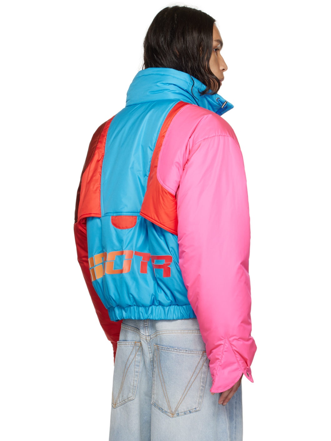 Blue Paneled Jacket - 3