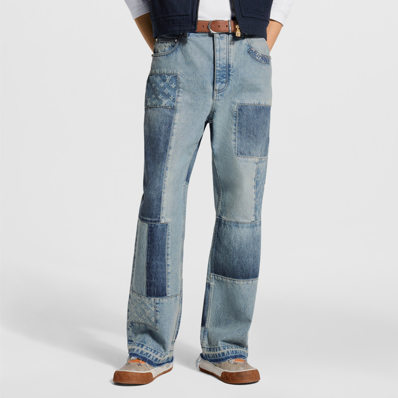 Signature Patchwork Denim Pants 2
